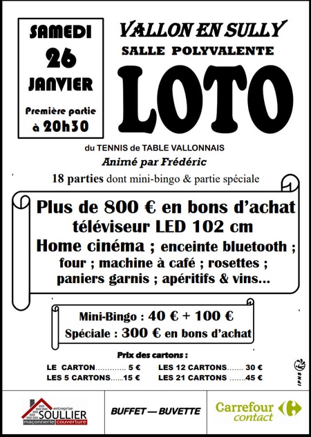 190126 loto tennis table