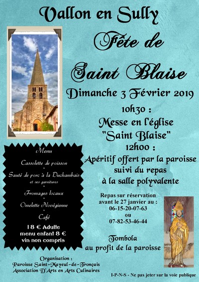 Afffiche saint blaise 1