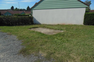 Emplacement du futur abri bus au crozet